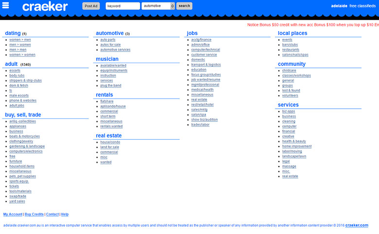 Craeker 澳洲分类信息网